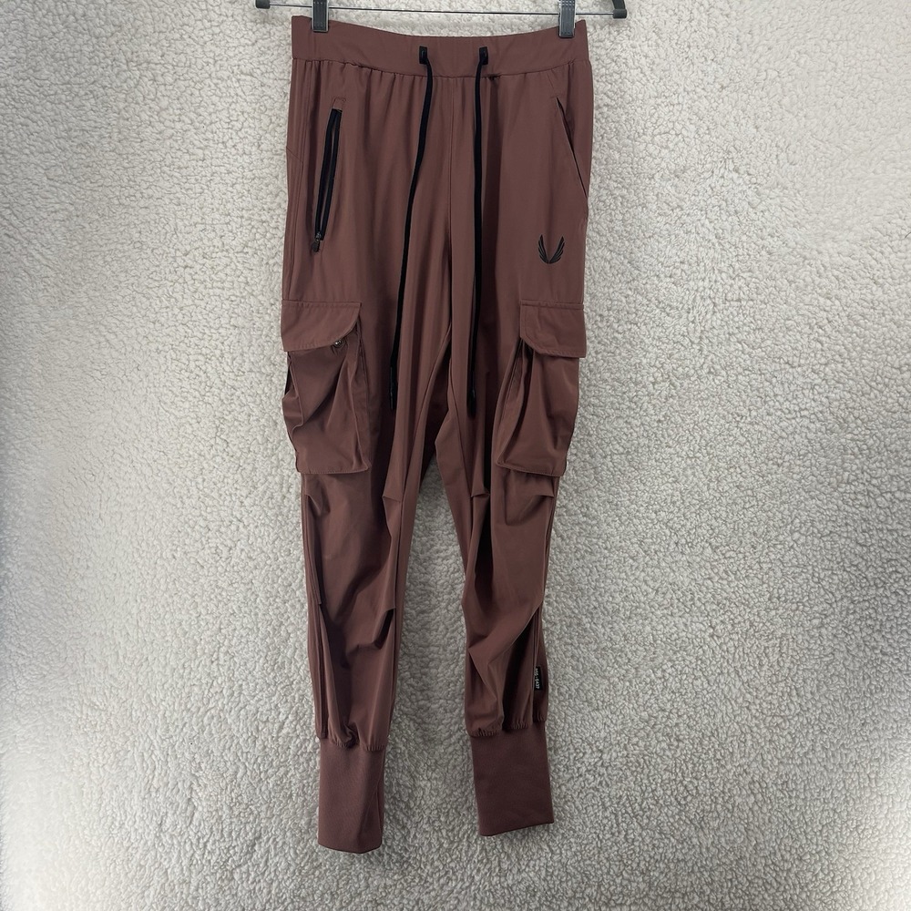 ASRV Tetra-Lite Cargo High Rib Jogger Men's Size Small Faded Plum Activewear